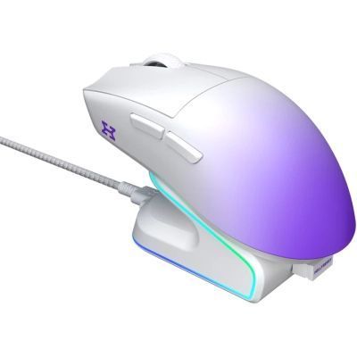 Мишка Hator Hellyberry HM47 Pro RGB Wireless/Bluetooth/USB White/Violet (HM47PRO_white_violet) HM47PRO_white_violet фото