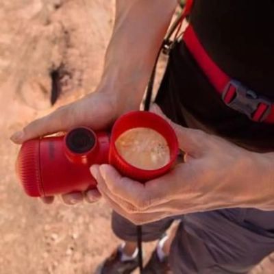 Портативна кавоварка Wacaco Nanopresso з чохлом червона (WNANORED) WNANORED фото