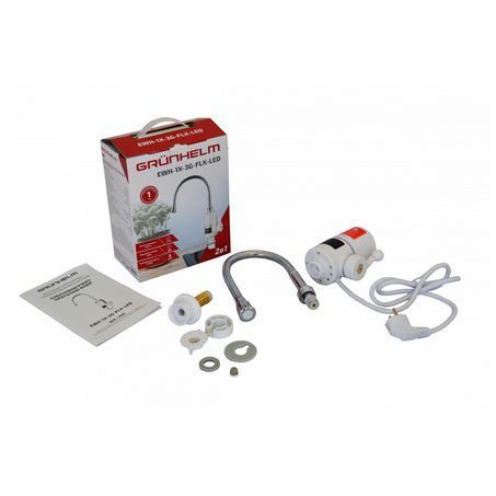 Проточний водонагрівач Grunhelm EWH-1X-3G-FLX-LED EWH-1X-3G-FLX-LED фото