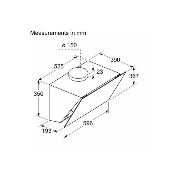 Витяжка кухонна Bosch DWK66PJ60T DWK66PJ60T фото