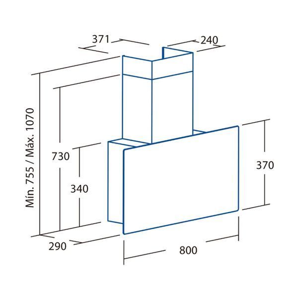 Витяжка кухонна Cata Greco 80 wh Greco 80 wh фото