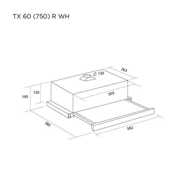 Витяжка кухонна Pyramida TX 60 (750) R WH TX 60 (750) R WH фото