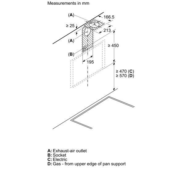 Витяжка кухонна Bosch DWK66PJ60T DWK66PJ60T фото
