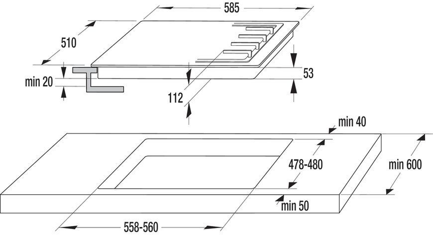 Варильна поверхня GORENJE SYW BG6IB-G0B 737695 фото