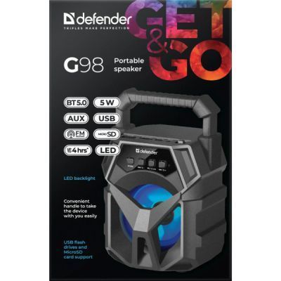 Акустична система Defender G98 Black (65098) 65098 фото