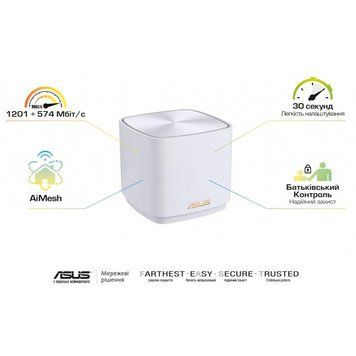 Маршрутизатор ASUS ZenWiFi XD4 1PK white (XD4-1PK-WHITE) XD4-1PK-WHITE фото