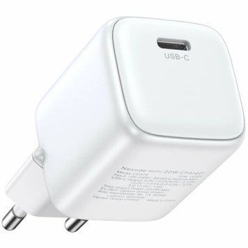 Зарядний пристрій Ugreen USB-C PD20W GaN X512 white (55554) 55554 фото