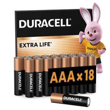 Батарейка Duracell AAA лужні 18 шт. в упаковці (5000394107557 / 81546741) 5000394107557 / 81546741 фото