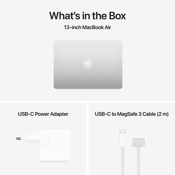 Ноутбук Apple MacBook Air 13 M4 A3240 Silver (MW0W3UA/A) MW0W3UA/A фото