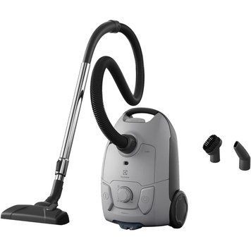 Пилосос Electrolux мішковий, 650Вт, 3л, HEPA12, s-bag, 2 насадки, сірий EB31C1UG фото