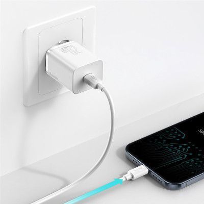 Зарядний пристрій Baseus Super Si Quick Charger 1C 20W EU White (CCSUP-B02) CCSUP-B02 фото