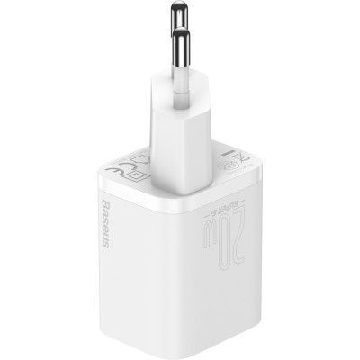 Зарядний пристрій Baseus Super Si Quick Charger 1C 20W EU White (CCSUP-B02) CCSUP-B02 фото