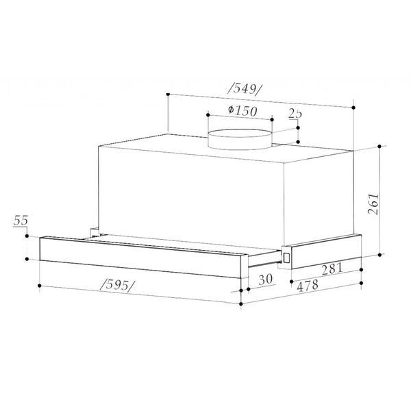Витяжка кухонна Interline SLIM ULTRA X/S A/60 (SLIMULTRAX/SA/60) SLIMULTRAX/SA/60 фото