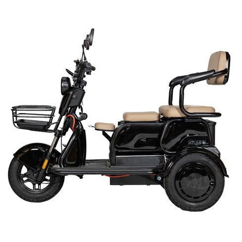 Електроскутер Atlas Elegant Trike 800W Black (4016) 4016 фото