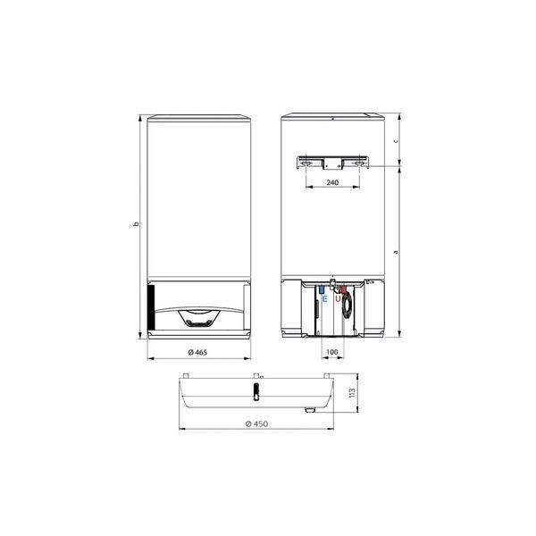 Водонагрівач Ariston круглий LYDOS HYBRID WI-FI 100 3629065 фото