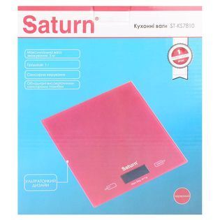 Ваги кухонні Saturn ST-KS7810 Red ST-KS7810 Red фото