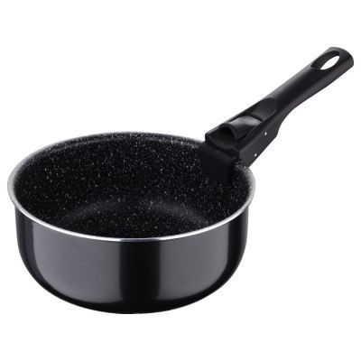 Ківш Bergner Click & cook black, набір зі знімною ручкою 16/18/20 см, 4 предмети (BG-31602-BK) BG-31602-BK фото
