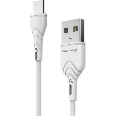 Зарядний пристрій Grand-X Quick Charge QС3.0, + cable USB -> Type C 1m white (CH-550WT) CH-550WT фото