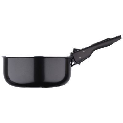 Ківш Bergner Click & cook black, набір зі знімною ручкою 16/18/20 см, 4 предмети (BG-31602-BK) BG-31602-BK фото