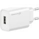 Зарядний пристрій Grand-X Quick Charge QС3.0, + cable USB -> Type C 1m white (CH-550WT) CH-550WT фото 1