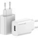 Зарядний пристрій Grand-X Quick Charge QС3.0, + cable USB -> Type C 1m white (CH-550WT) CH-550WT фото 4