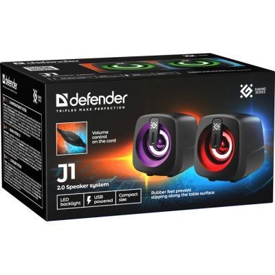 Акустична система Defender J1 LED USB Black (65961) 65961 фото