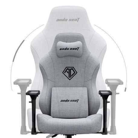 Крісло ігрове Anda Seat Phantom 3 Pro Fabric Size L Grey (AD18YC-06-G-F) AD18YC-06-G-F фото