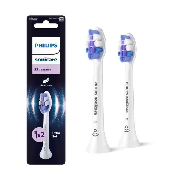 Зубна електрощітка PHILIPS HX6052/87 насадки Sensitive 2 шт HX6052/87 фото