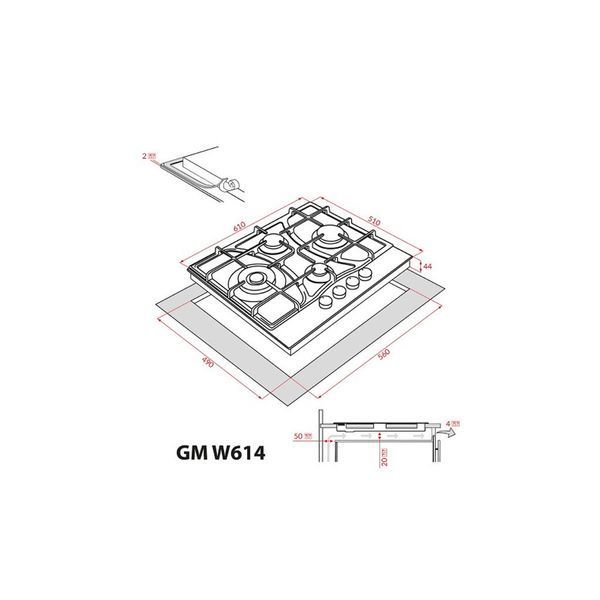 Варочна поверхня Weilor GM W 614 SS GM W 614 SS фото