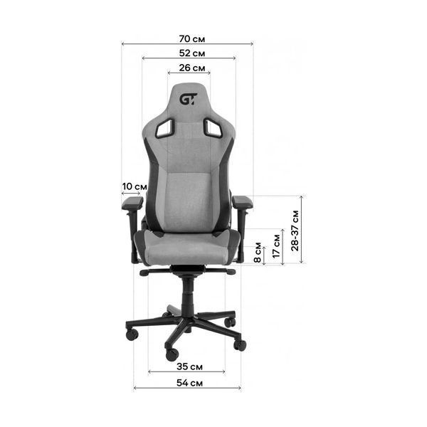 Крісло ігрове GT Racer X-8005 Dark Gray X-8005 Dark Gray фото