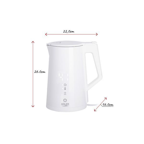 Електрочайник Adler AD 1345 white AD 1345 white фото