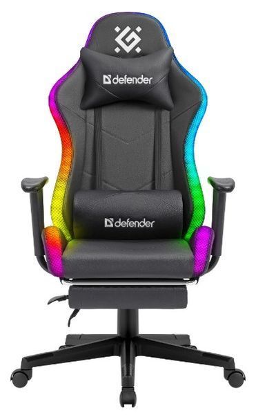 Крісло ігрове Defender Watcher RGB Black (64334) 64334 фото
