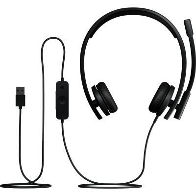 Навушники Logitech H570e Corded for Business Stereo Teams USB-A Black (981-001430) 981-001430 фото