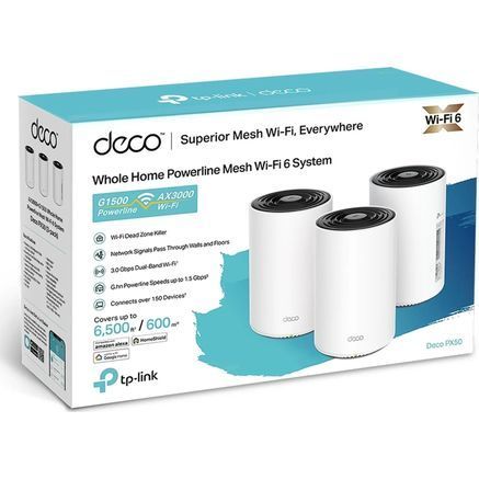 Маршрутизатор TP-Link DECO-PX50-3-PACK DECO-PX50-3-PACK фото