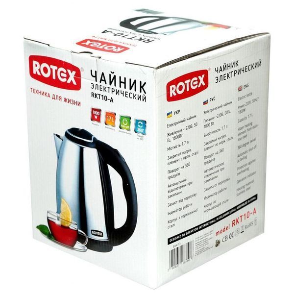 Електрочайник Rotex RKT10-A RKT10-A фото