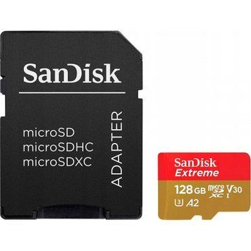 Карта пам'яті SanDisk 128GB microSD class 10 UHS-I Extreme For Action Cams and Dro (SDSQXAA-128G-GN6AA) SDSQXAA-128G-GN6AA фото
