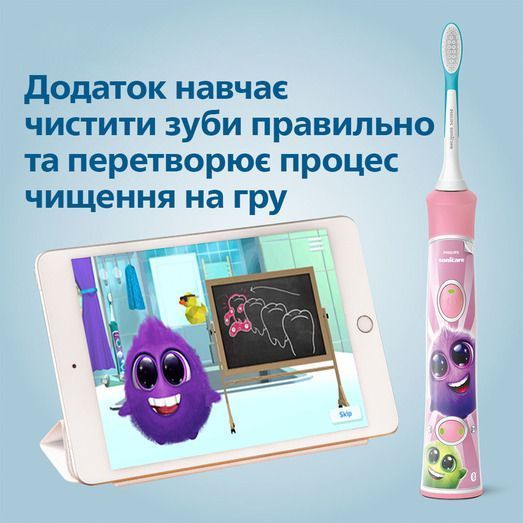 Щітка зубна електр. Philips Sonicare For Kids HX6352/42 фото