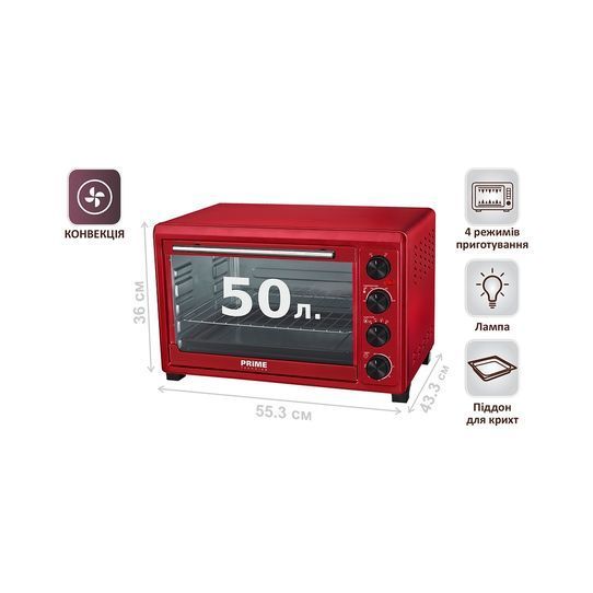 Електропіч PRIME Technics PEO 5080 R PEO 5080 R фото