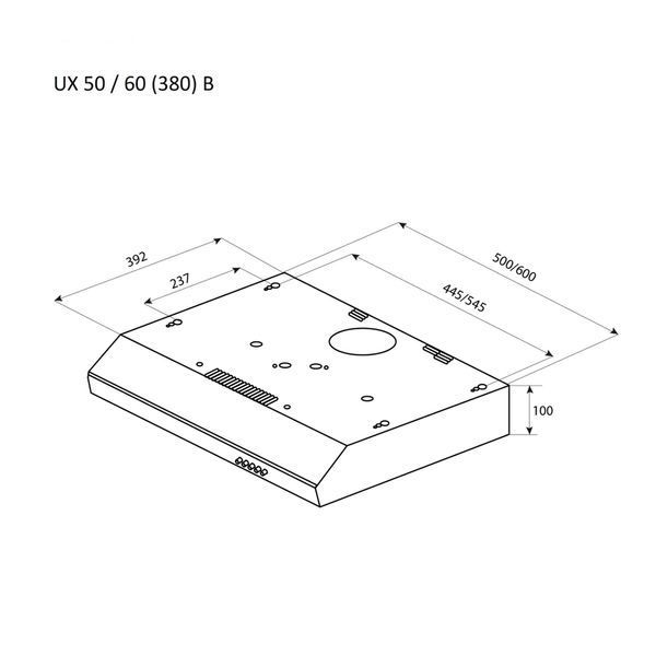 Витяжка кухонна Pyramida UX 50 (380) B BR UX 50 (380) B BR фото