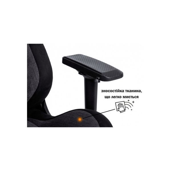 Крісло ігрове GT Racer X-8005 Dark Gray/Black Suede X-8005 Dark Gray/Black Su фото