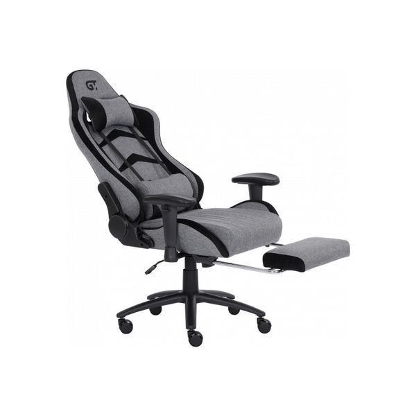 Крісло ігрове GT Racer X-2534-F Gray/Black Suede (X-2534-F Fabric Gray/Black Suede) X-2534-F Fabric Gray/Blac фото