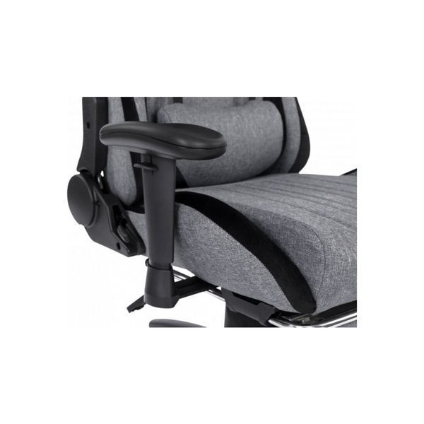 Крісло ігрове GT Racer X-2534-F Gray/Black Suede (X-2534-F Fabric Gray/Black Suede) X-2534-F Fabric Gray/Blac фото
