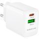 Зарядний пристрій BOROFONE BN27 Fuente 1xUSB-C PD20W + 1xUSB QC3.0 White (6941991120268) 6941991120268 фото 2