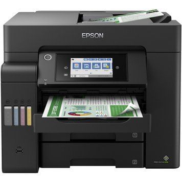 БФП ink color A4 Epson EcoTank L6550 32_22 ppm Fax ADF Duplex USB Ethernet Wi-Fi 4 inks Pigment C11CJ30404 фото