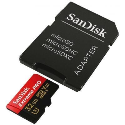 Карта пам'яті SanDisk 32GB microSD class 10 V30 A1 UHS-I U3 4K Extreme Pro (SDSQXCG-032G-GN6MA) SDSQXCG-032G-GN6MA фото