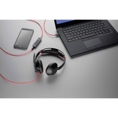 Навушники Poly BlackWire 5210 USB-A HS Mono Black (80R98AA) 80R98AA фото