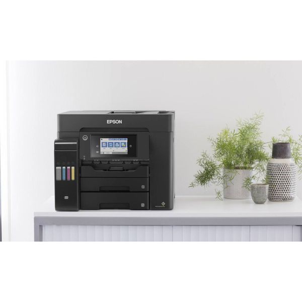 БФП ink color A4 Epson EcoTank L6550 32_22 ppm Fax ADF Duplex USB Ethernet Wi-Fi 4 inks Pigment C11CJ30404 фото
