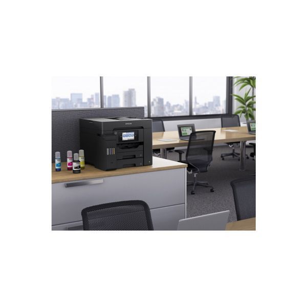БФП ink color A4 Epson EcoTank L6550 32_22 ppm Fax ADF Duplex USB Ethernet Wi-Fi 4 inks Pigment C11CJ30404 фото