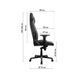 Крісло ігрове GT Racer X-8007 Dark Gray (X-8007 Fabric Dark Gray XL) X-8007 Fabric Dark Gray X фото 2