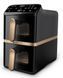 Мультипіч Philips Stacked Dual 2300Вт, чаша-5+5л, сенсорне управл., 6 авто. программ, пластик, чорни